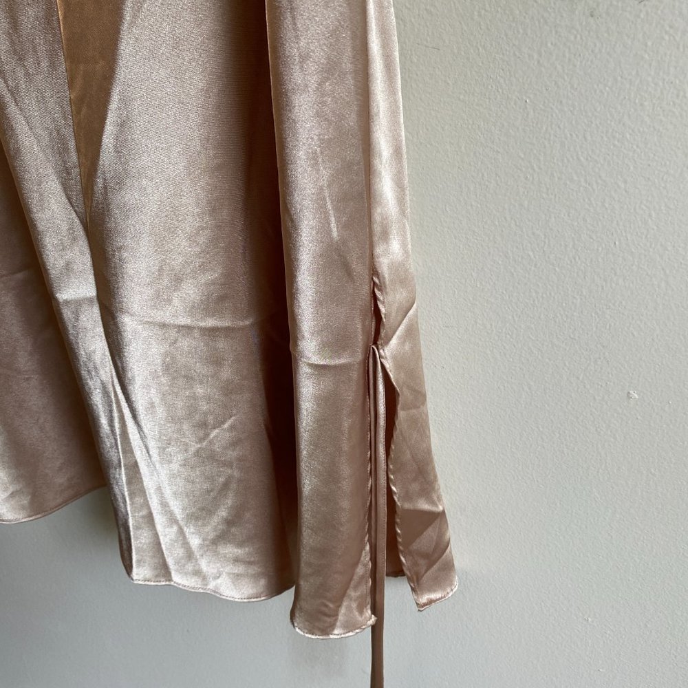 Champagne Slip Dress with Lace Back - Picture 6 of 6